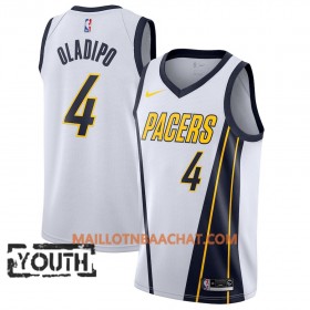 Maillot NBA Indiana Pacers Victor Oladipo 4 2018-19 Nike Blanc Swingman - Enfant